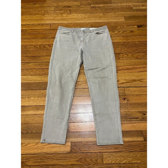 J. Jill Womens Boyfriend Straight Leg Ankle Jeans 12p Petite Gray Stretch Denim - Picture 1 of 7